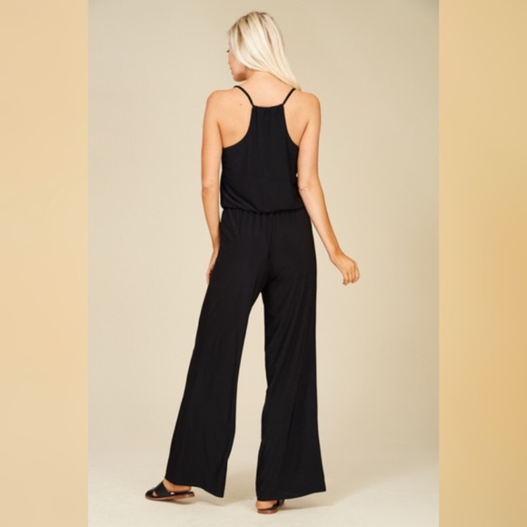 LAST! V-Neck Wide Leg Jumpsuit - Picture 2 of 2